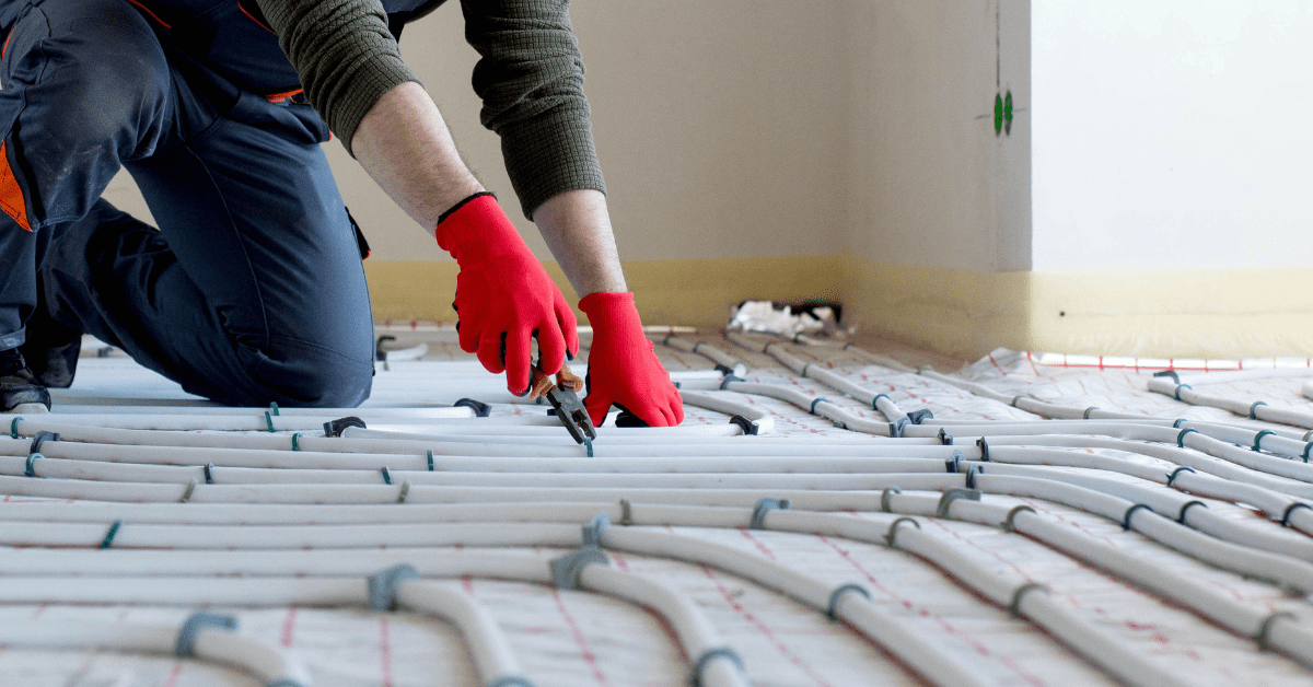 Vloerverwarming installeren door installatiebedrijf